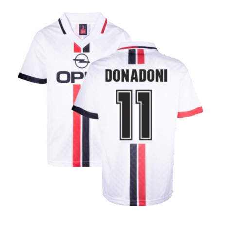 AC Milan 1996 Away Retro Shirt (Donadoni 11)