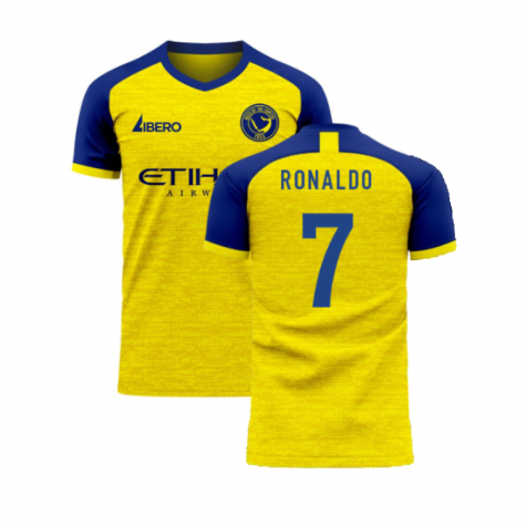 Al-Nassr 2020-2021 Home Concept Football Kit (Libero) - Little Boys (Ronaldo 7)