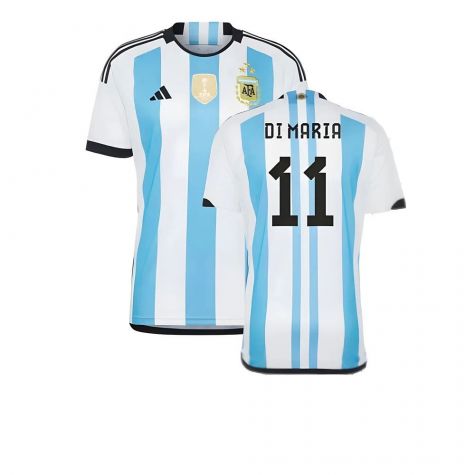 Argentina 2022 World Cup Winners Home Shirt (DI MARIA 11)