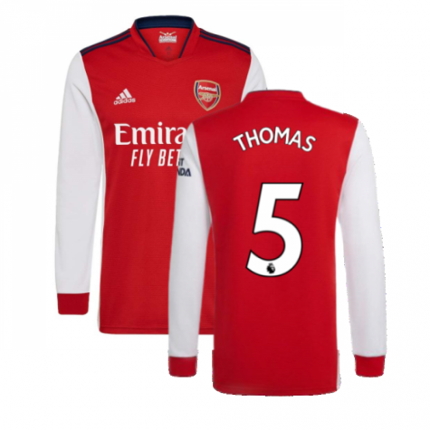 Arsenal 2021-2022 Long Sleeve Home Shirt (Thomas 5)