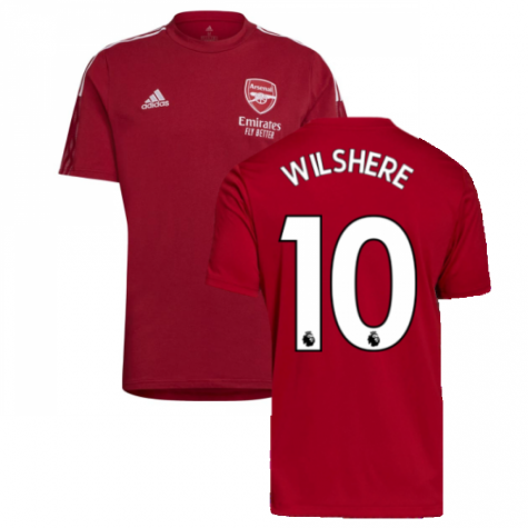 Arsenal 2021-2022 Training Tee (Active Maroon) (WILSHERE 10)