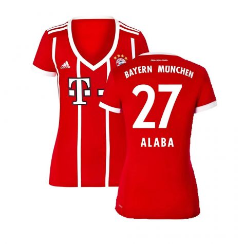 Bayern Munich 2017-18 Womens Home Shirt (XL) ((Excellent) XL) (Alaba 27)