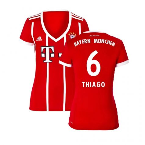 Bayern Munich 2017-18 Womens Home Shirt (XL) ((Excellent) XL) (Thiago 6)
