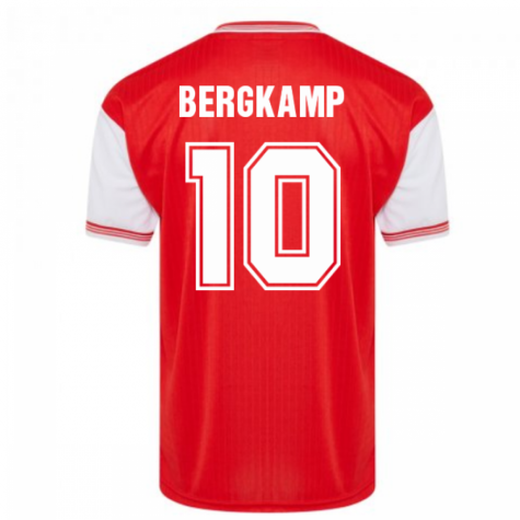 Score Draw Arsenal 1985 Centenary Retro Football Shirt (BERGKAMP 10)
