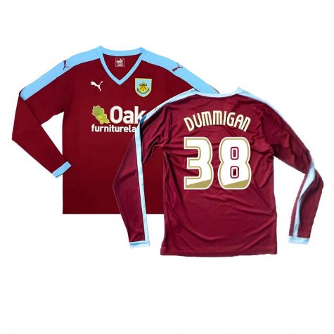 Burnley 2015-16 Long Sleeve Home Shirt ((Excellent) S) (Dummigan 38)