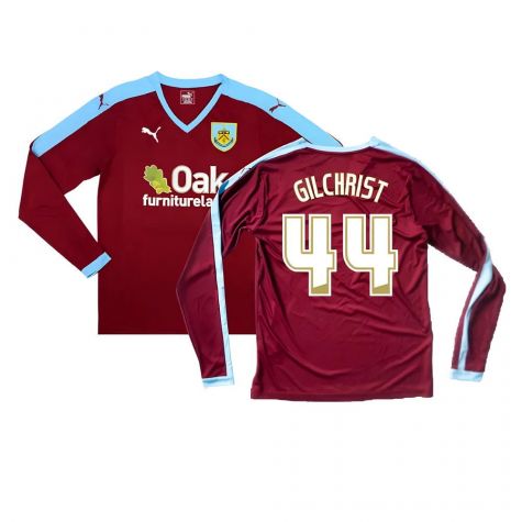 Burnley 2015-16 Long Sleeve Home Shirt ((Excellent) S) (Gilchrist 44)
