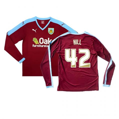 Burnley 2015-16 Long Sleeve Home Shirt ((Excellent) S) (Hill 42)