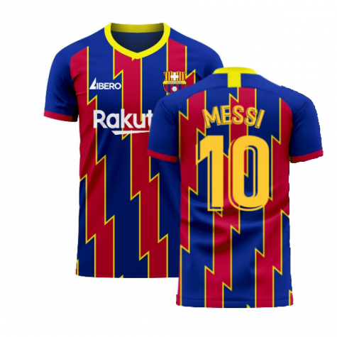 Catalonia 2025-2026 Home Concept Football Kit (Libero) (MESSI 10)