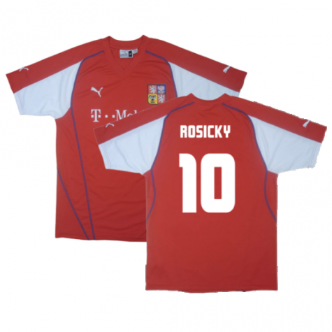 Czech Republic 2003-04 Home Shirt ((Excellent) L) (Rosicky 10)