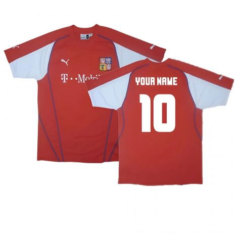 Czech Republic 2003-04 Home Shirt ((Excellent) XL) (Your Name)