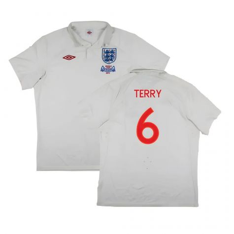 England 2009-10 World Cup Home shirt (XL) (Very Good) (TERRY 6)