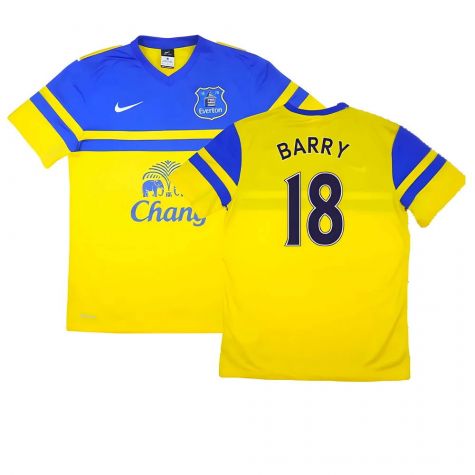 Everton 2013-14 Away Shirt (S) ((Excellent) S) (Barry 18)