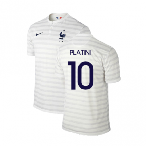 France 2014-15 Away Shirt ((Excellent) M) (Platini 10)