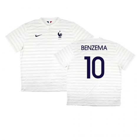 France 2014-15 Away Shirt ((Very Good) XXL) (Benzema 10)