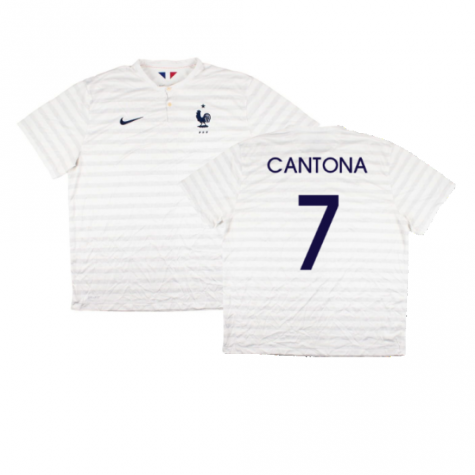 France 2014-15 Away Shirt ((Very Good) XXL) (Cantona 7)