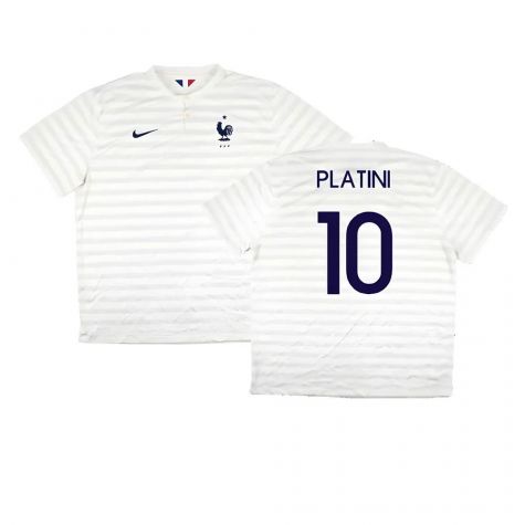 France 2014-15 Away Shirt ((Very Good) XXL) (Platini 10)