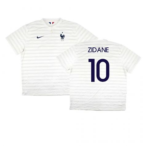 France 2014-15 Away Shirt ((Very Good) XXL) (Zidane 10)
