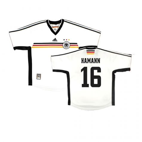 Germany 1998-00 Home Shirt ((Very Good) L) (Hamann 16)