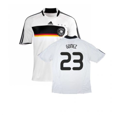 Germany 2008-09 Home Shirt ((Good) S) (GOMEZ 23)