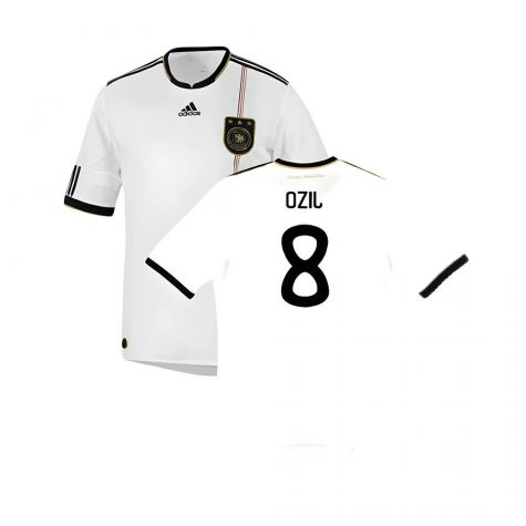 Germany 2010-11 Home Shirt ((Good) S) (OZIL 8)