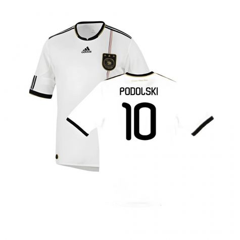 Germany 2010-11 Home Shirt ((Good) S) (PODOLSKI 10)