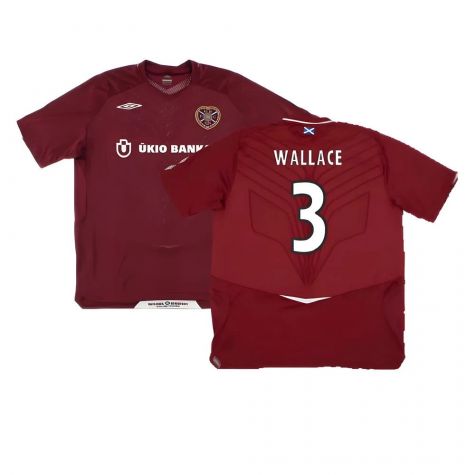 Hearts 2008-09 Home Shirt ((Good) XXL) (Wallace 3)