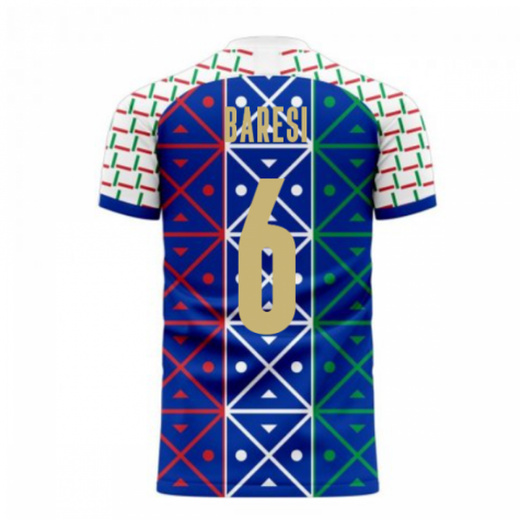 Italy 2025-2026 Renaissance Home Concept Football Kit (Libero) (BARESI 6)
