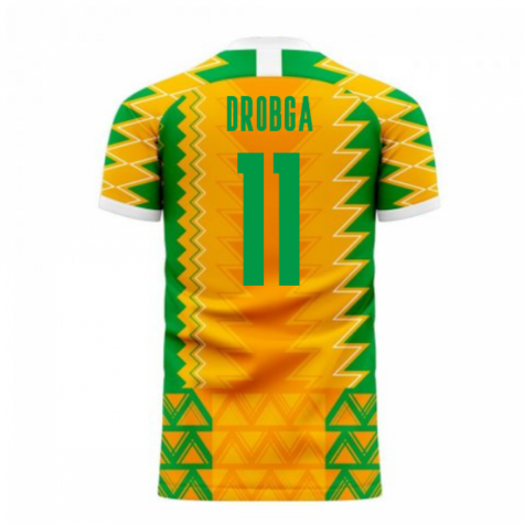 Ivory Coast 2023-2024 Home Concept Football Kit (Libero) (DROGBA 11)