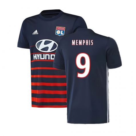 Lyon 2017-18 Away Shirt ((Excellent) L) (Memphis 9)