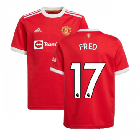Man Utd 2021-2022 Home Shirt (Kids) (FRED 17)