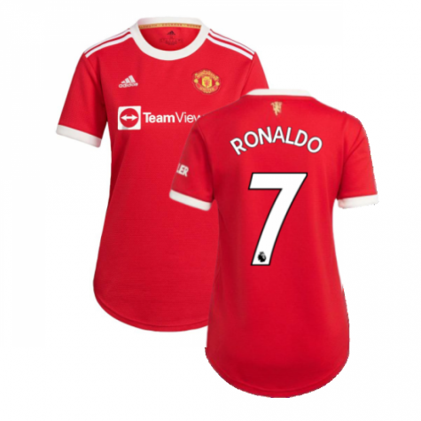 Man Utd 2021-2022 Home Shirt (Ladies) (RONALDO 7)