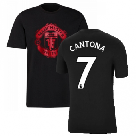 Man Utd 2021-2022 Tee (Black) (CANTONA 7)