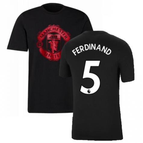 Man Utd 2021-2022 Tee (Black) (FERDINAND 5)