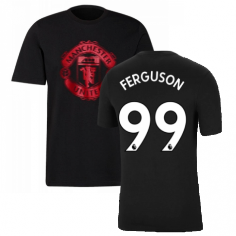 Man Utd 2021-2022 Tee (Black) (FERGUSON 99)