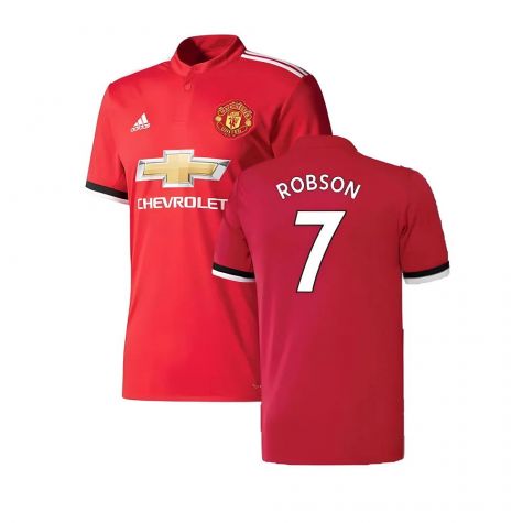 Manchester United 2017-18 Home Shirt ((Excellent) 4-5 Year) (Robson 7)