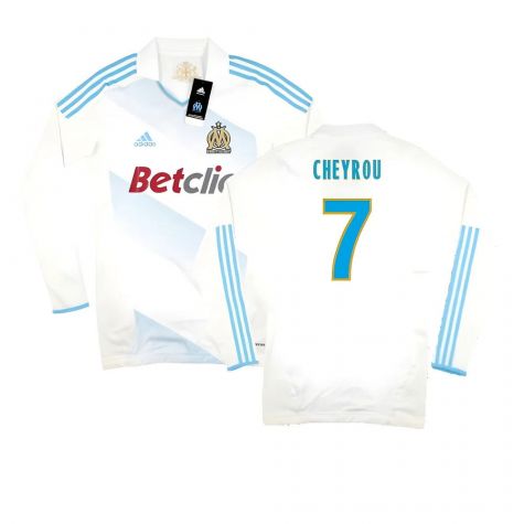 Marseille 2011-12 Player Spec Long Sleeve Home Shirt ((Excellent) L) (Cheyrou 7)