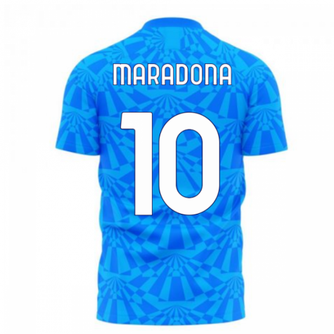 Napoli 1990s Home Concept Football Kit (Libero) (MARADONA 10) - Adult Long Sleeve