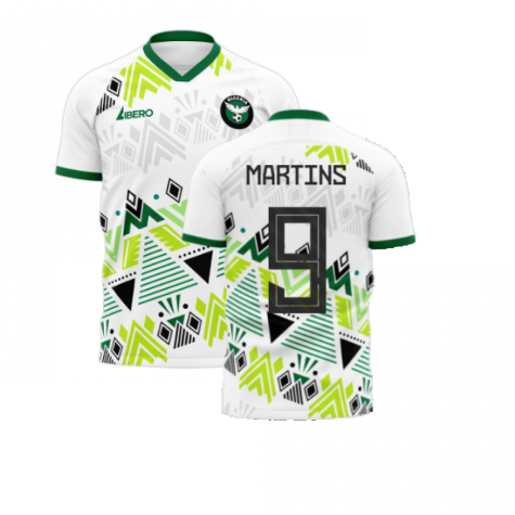 Nigeria 2023-2024 Away Concept Football Kit (Libero) (MARTINS 9) - Kids (Long Sleeve)