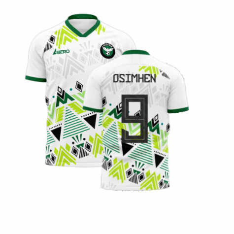 Nigeria 2023-2024 Away Concept Football Kit (Libero) (OSIMHEN 9) - Kids (Long Sleeve)