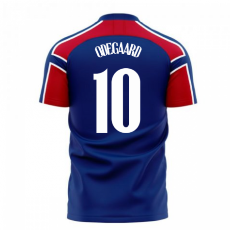 Norway 2025-2026 Away Concept Football Kit (Libero) (ODEGAARD 10)