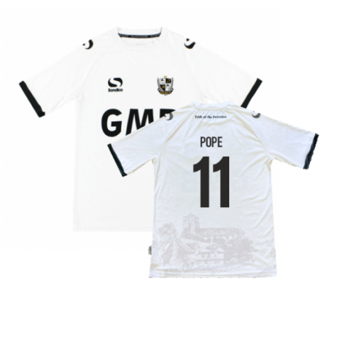 Port Vale 2013-14 Home Shirt ((Very Good) S) (Pope 11)