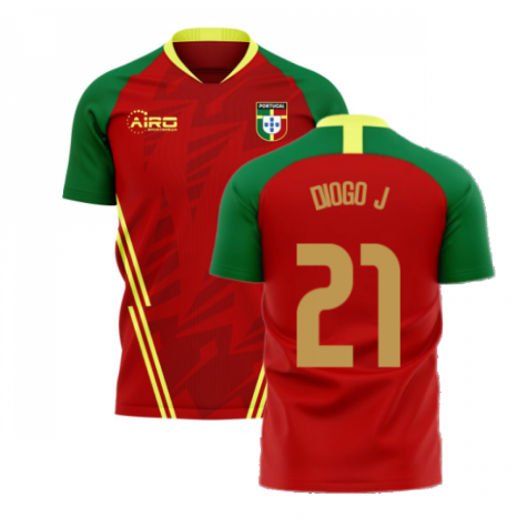 Portugal 2025-2026 Home Concept Football Kit (Airo) (DIOGO J. 21)