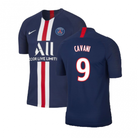 PSG 2019-20 Home Nike Vaporknit Shirt ((Mint) S) (CAVANI 9)
