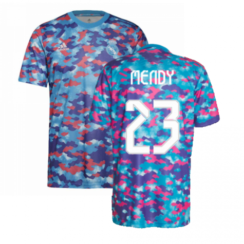 Real Madrid 2021-2022 Pre-Match Training Shirt (Pink) (F MENDY 23)