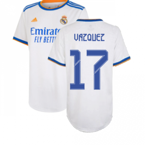 Real Madrid 2021-2022 Womens Home Shirt (LUCAS V 17)