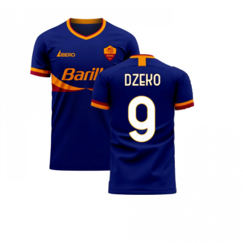 Roma 2023-2024 Third Concept Football Kit (Libero) (DZEKO 9) - Adult Long Sleeve