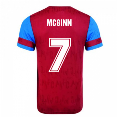 Score Draw Aston Villa 1992 Retro Football Shirt (McGinn 7)