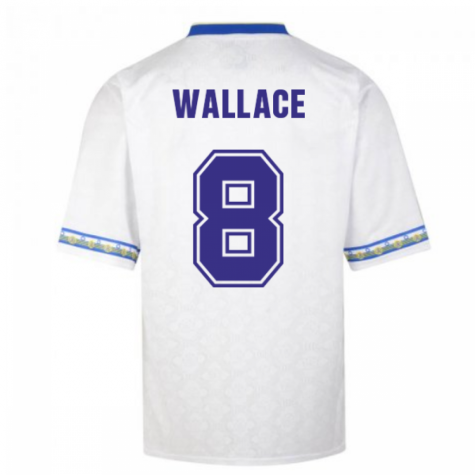 Score Draw Leeds United 1993 Admiral Retro Football Shirt (Wallace 8)