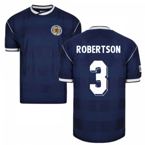 Score Draw Scotland 1986 Retro Football Shirt (Robertson 3)