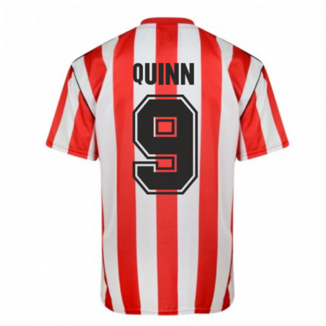 Score Draw Sunderland 1990 Retro Football Shirt (Quinn 9)
